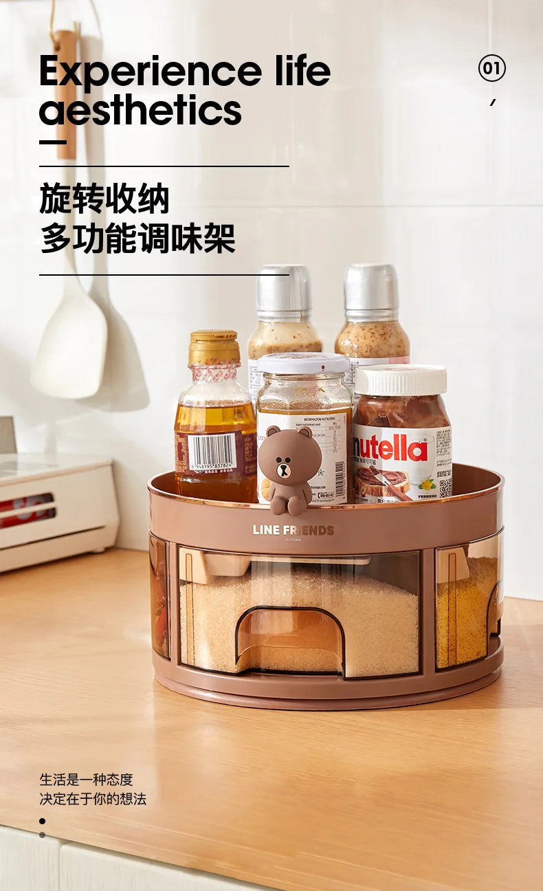 LINE FRIENDS Brown Kitchen Box | Ofertas Real