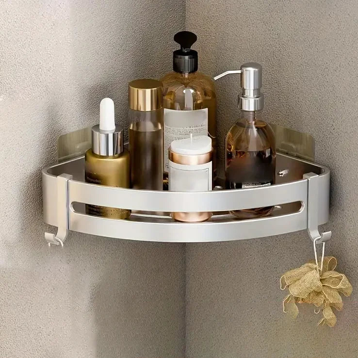 Aluminum Bathroom & Kitchen Shelf – No Drill | Ofertas Real