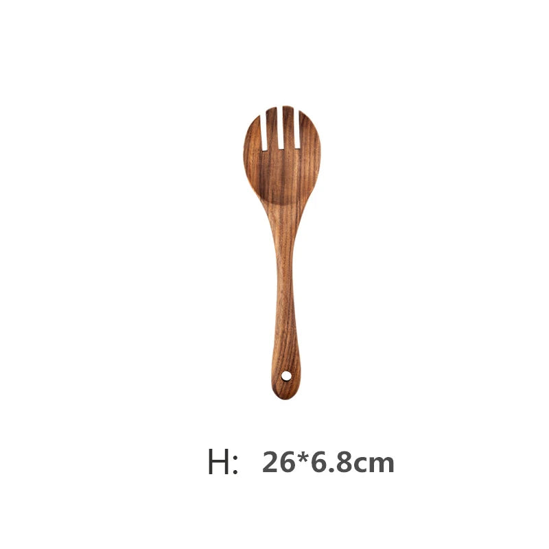 Natural Teak Cooking Utensils Set | Ofertas Real