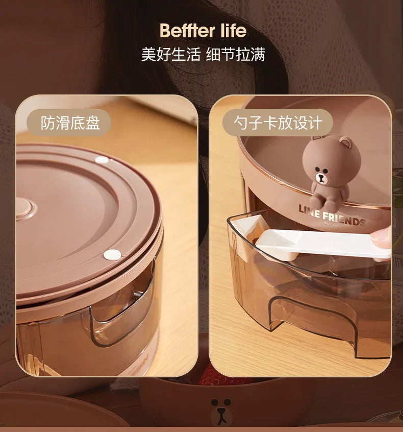 LINE FRIENDS Brown Kitchen Box | Ofertas Real