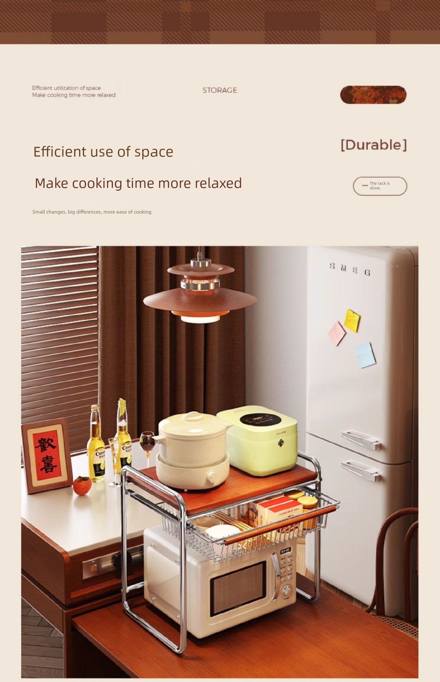 Antique Rice Cooker & Microwave Rack | Ofertas Real