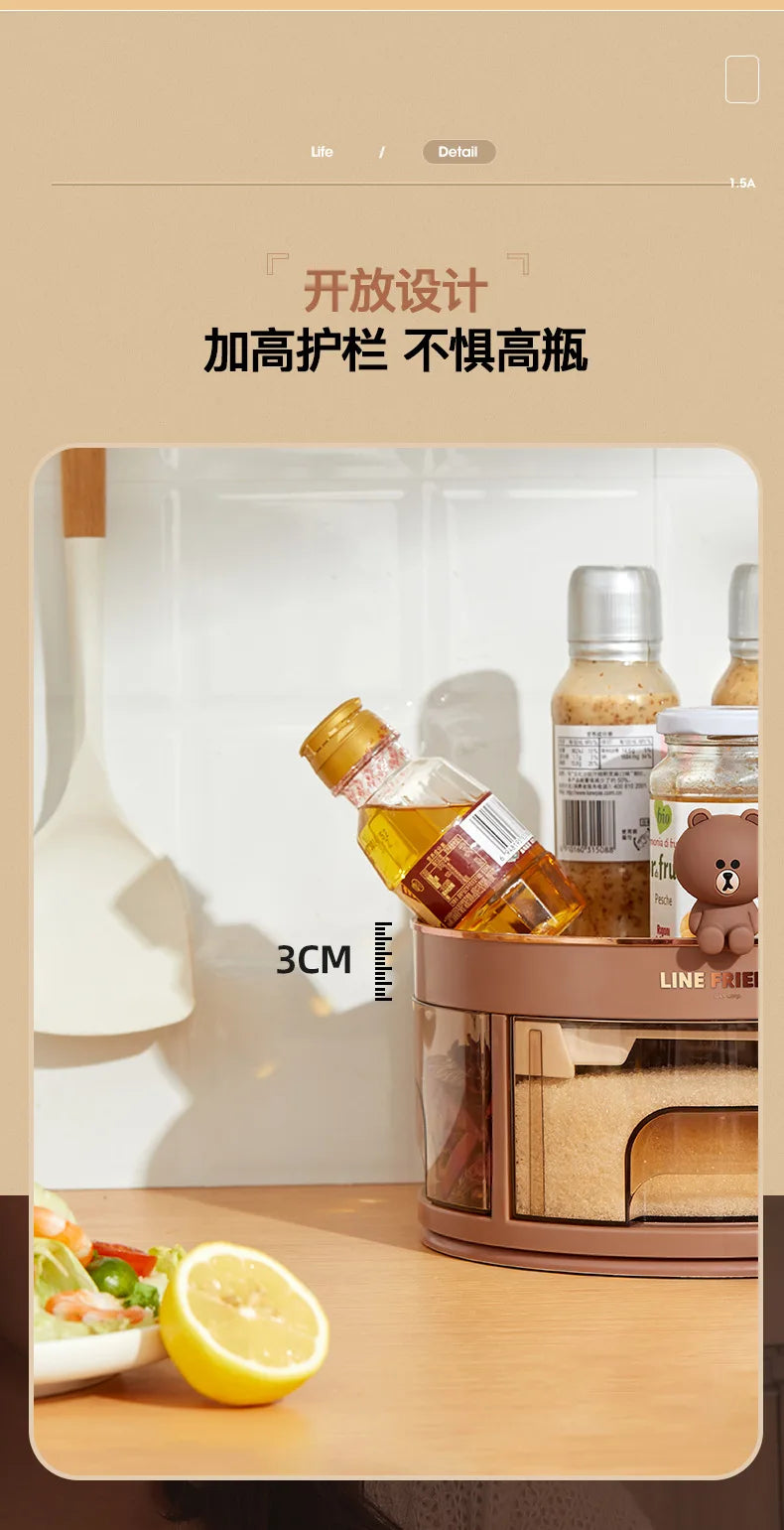 LINE FRIENDS Brown Kitchen Box | Ofertas Real