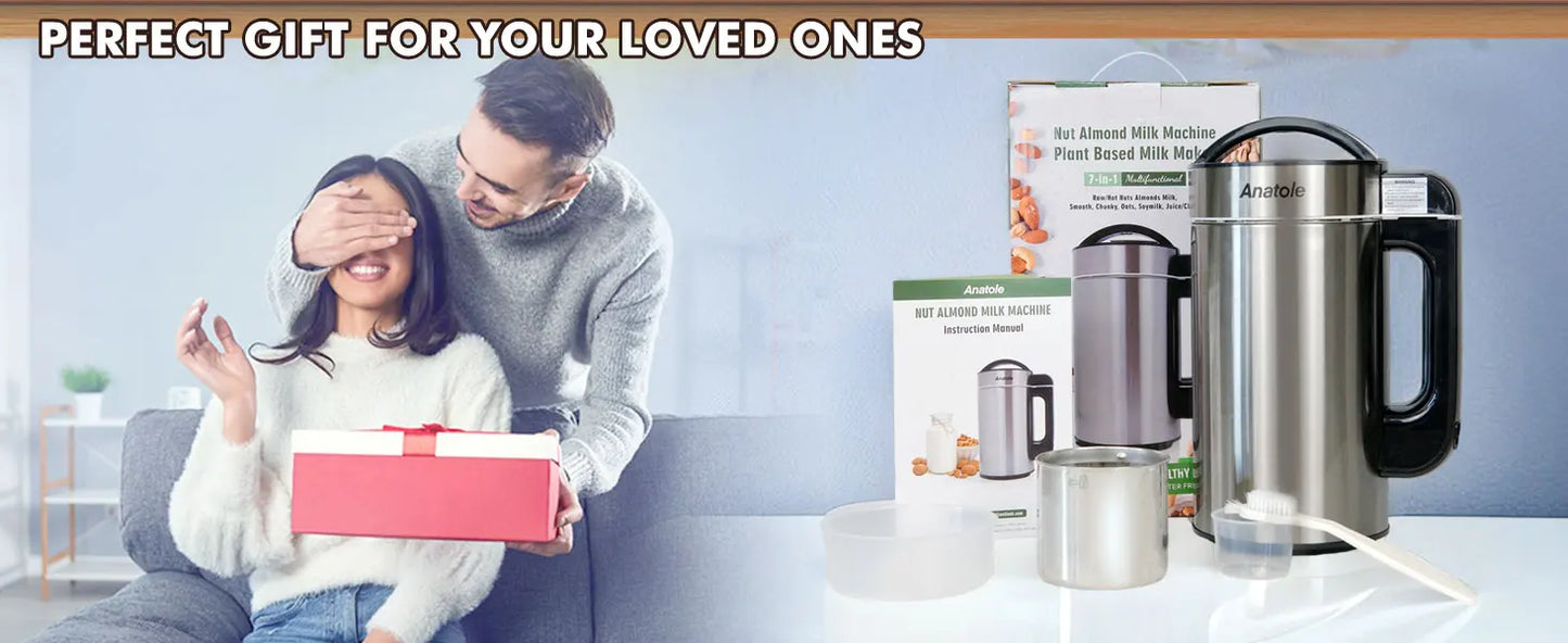 Nut Milk Maker 51oz | 7-in-1 Automatic Milk Machine