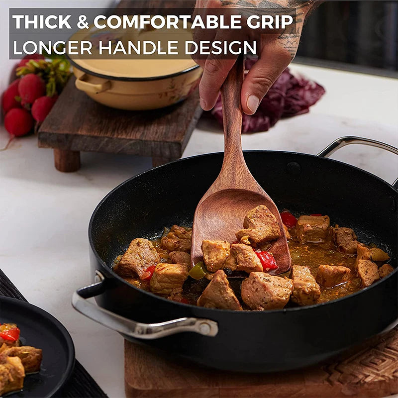 Natural Teak Cooking Utensils Set | Ofertas Real