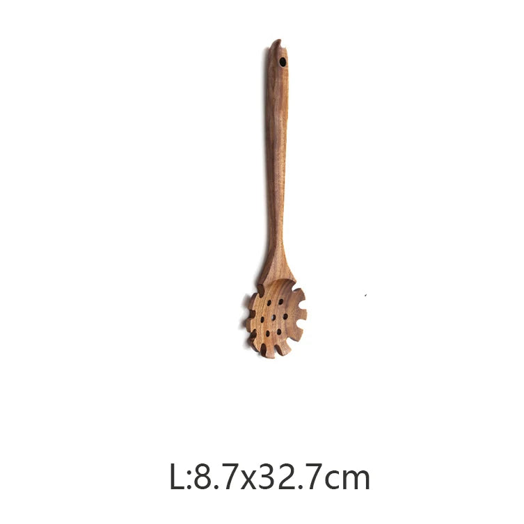 Natural Teak Cooking Utensils Set | Ofertas Real