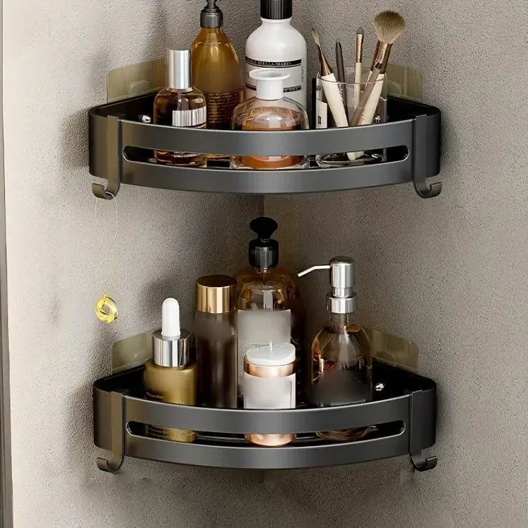 Aluminum Bathroom & Kitchen Shelf – No Drill | Ofertas Real