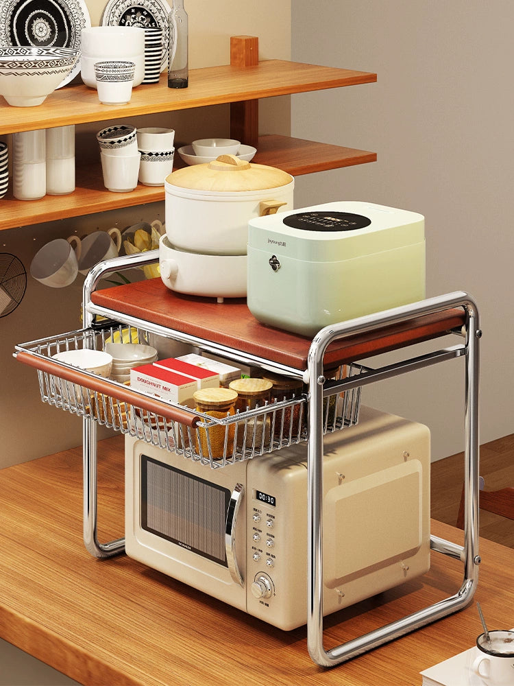 Antique Rice Cooker & Microwave Rack | Ofertas Real