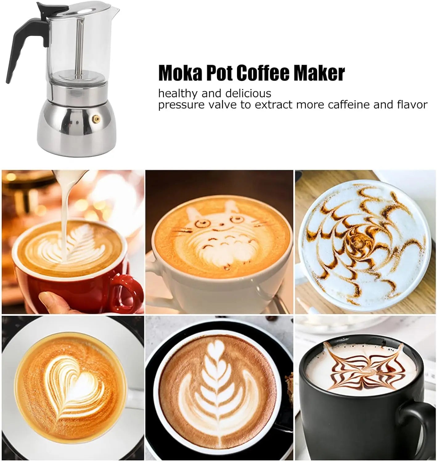 Glass Moka Pot - Italian Espresso Maker | Ofertas Real