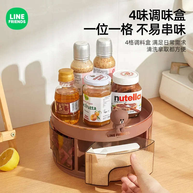 LINE FRIENDS Brown Kitchen Box | Ofertas Real