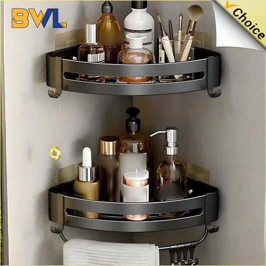 Aluminum Bathroom & Kitchen Shelf – No Drill | Ofertas Real