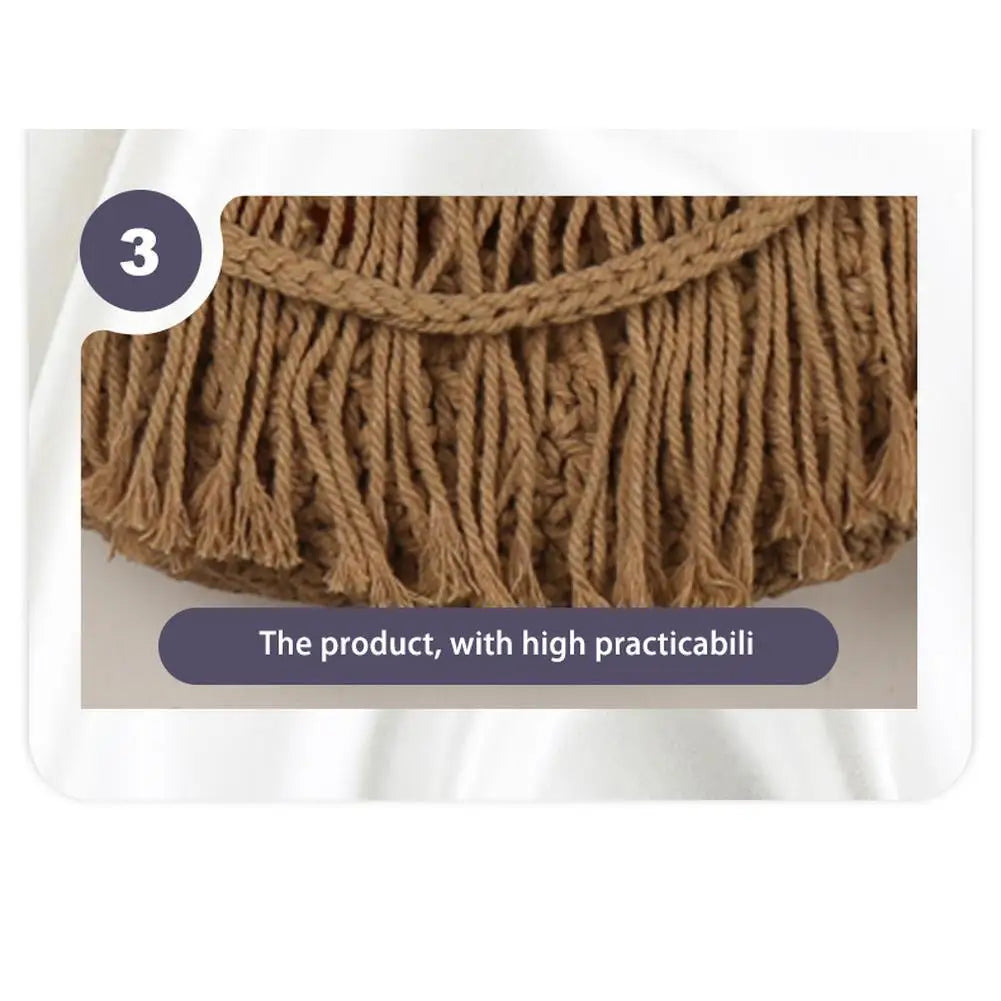 3-Tier Hanging Fruit Baskets | Bohemian Handwoven Storage