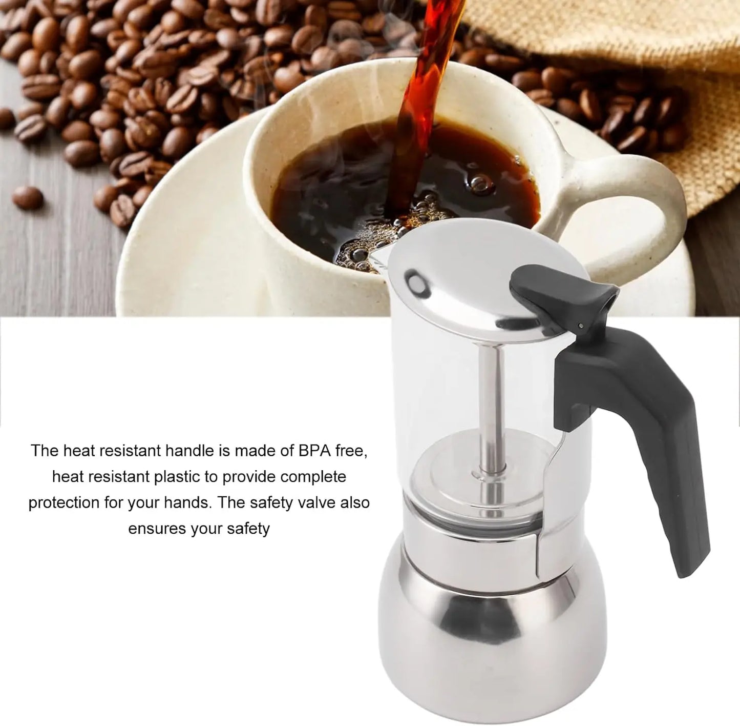 Glass Moka Pot - Italian Espresso Maker | Ofertas Real