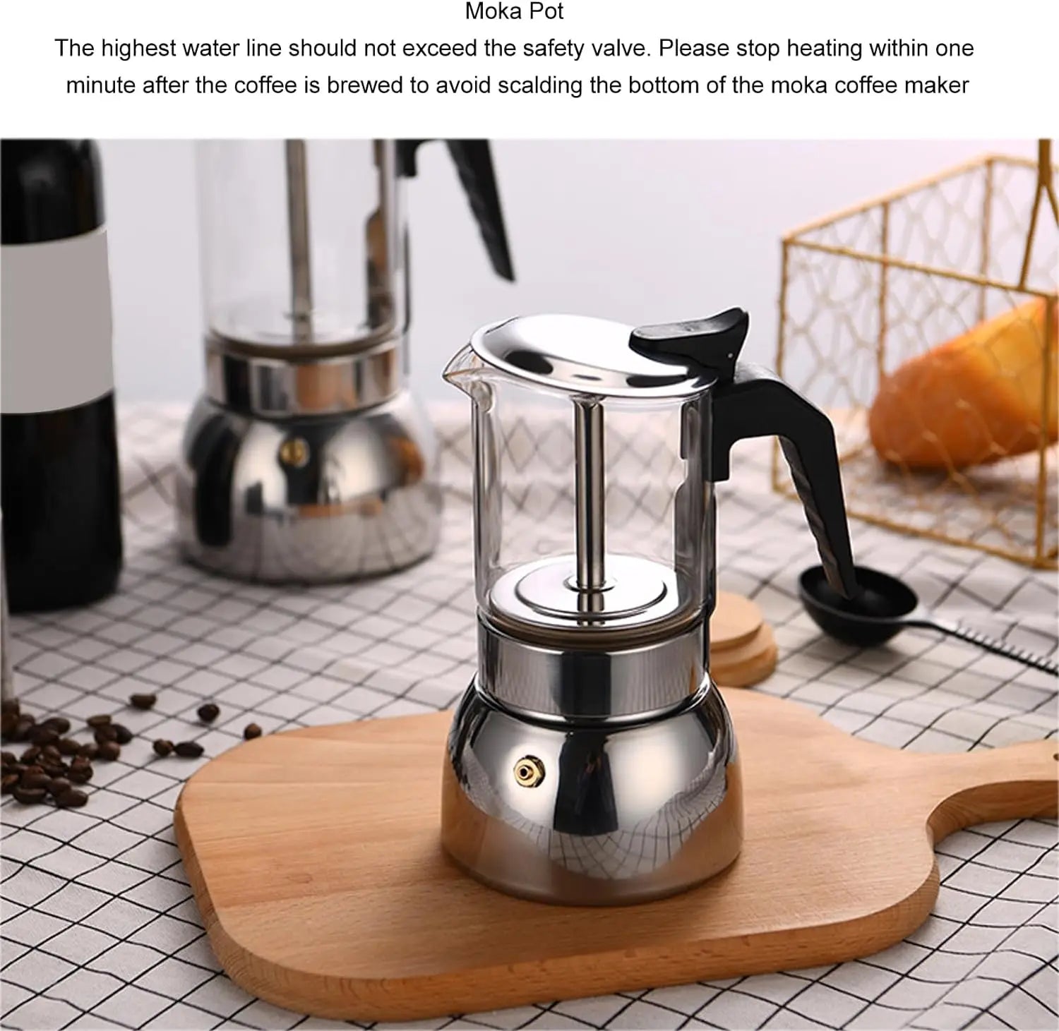 Glass Moka Pot - Italian Espresso Maker | Ofertas Real