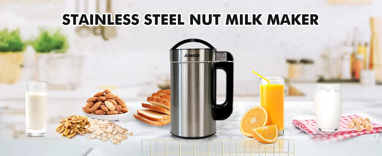Nut Milk Maker 51oz | 7-in-1 Automatic Milk Machine