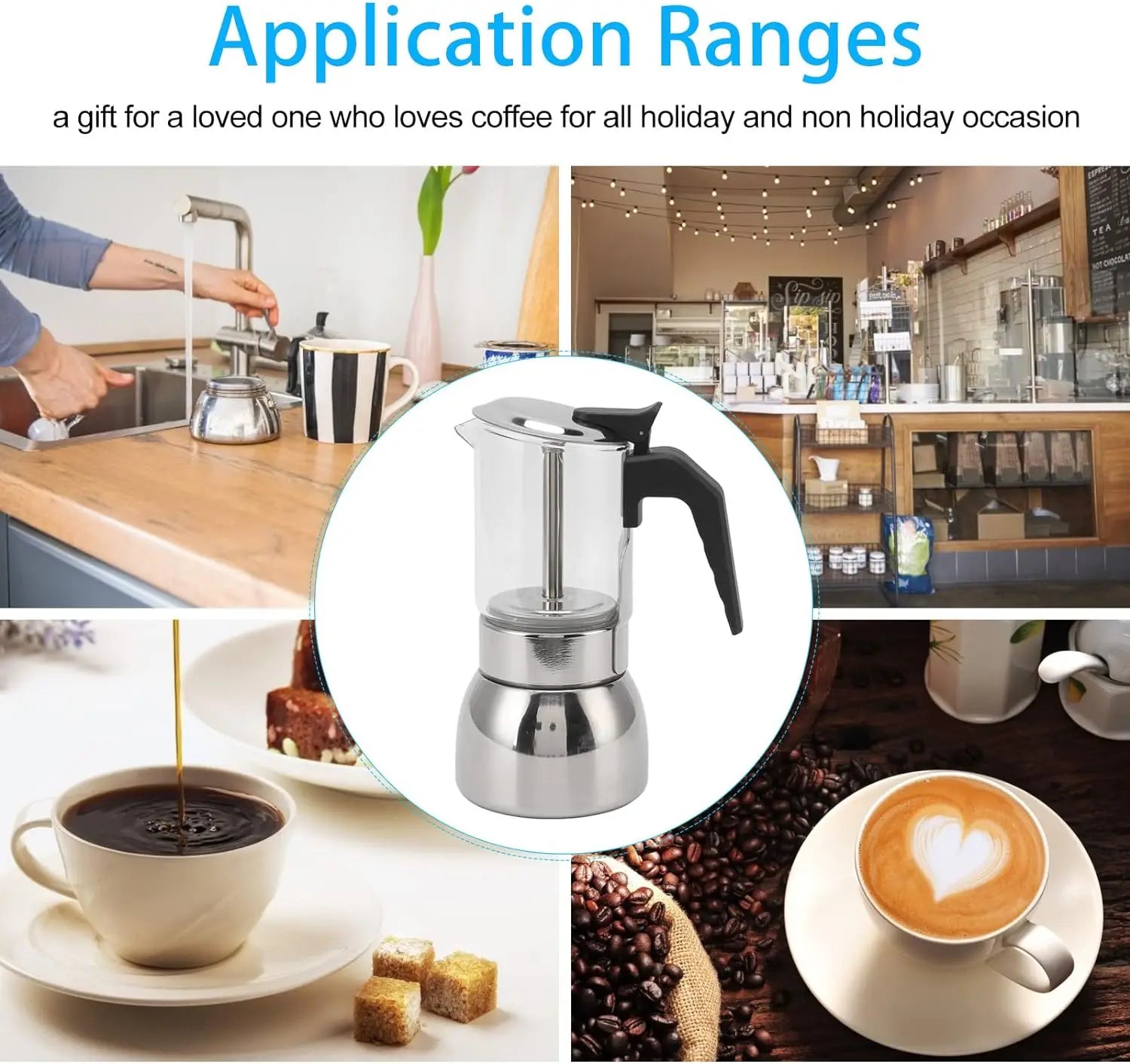 Glass Moka Pot - Italian Espresso Maker | Ofertas Real
